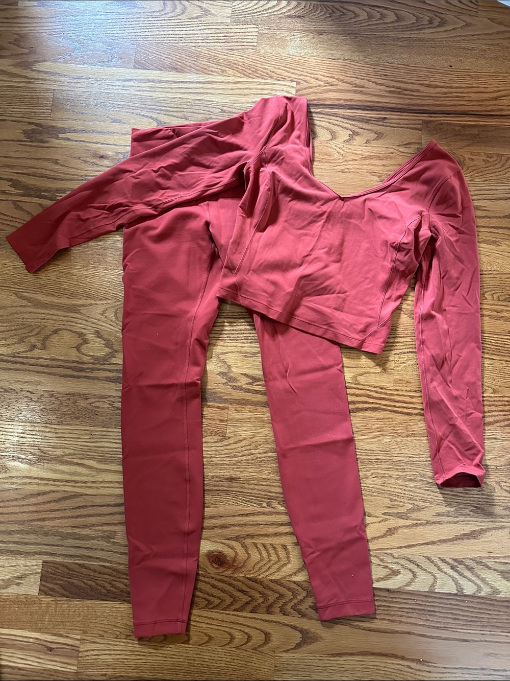 Lululemon Cayenne Align Long Sleeve Top & Leggings Set